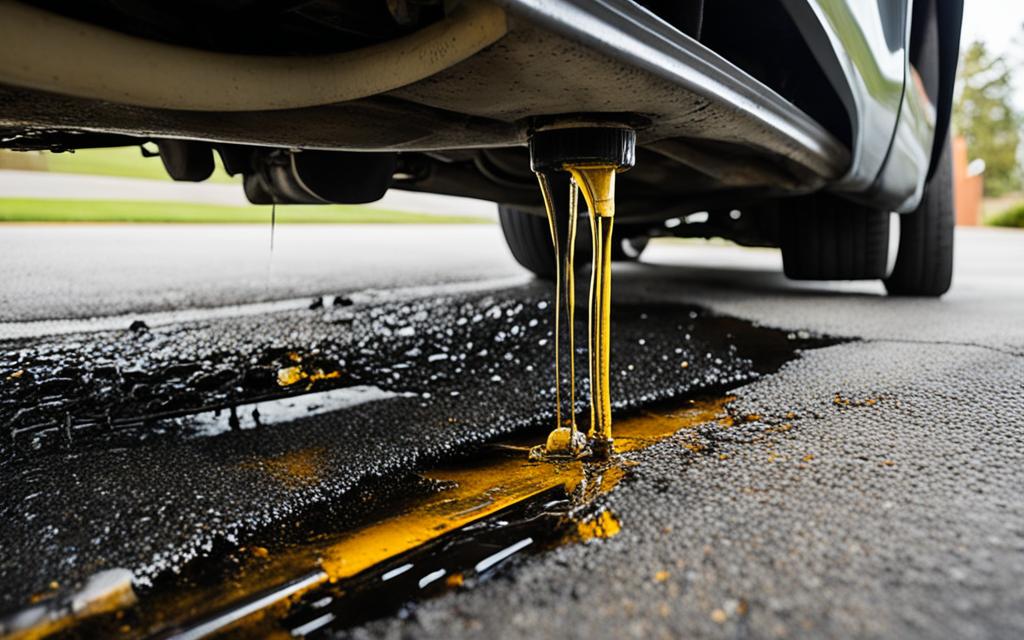 car leaking oil when parked