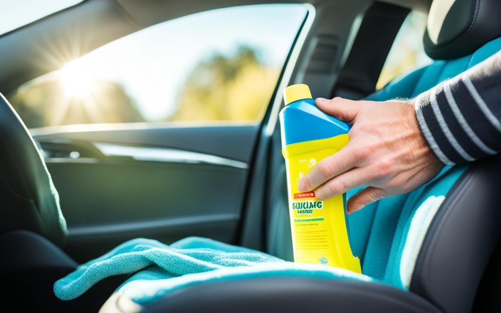 shampooing car seats