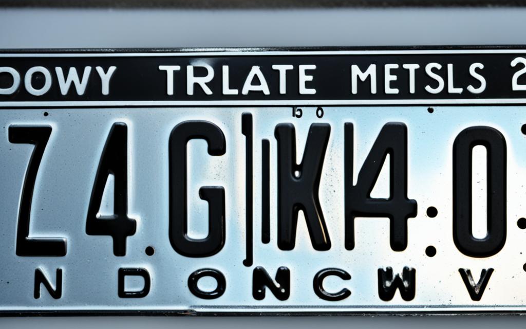 vehicle license plates